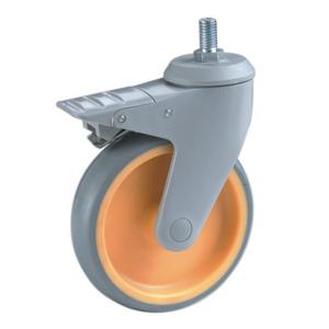 Medical caster wheels with screw stem
